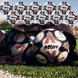 Mitre Delta Evo, white, set 10kpl 